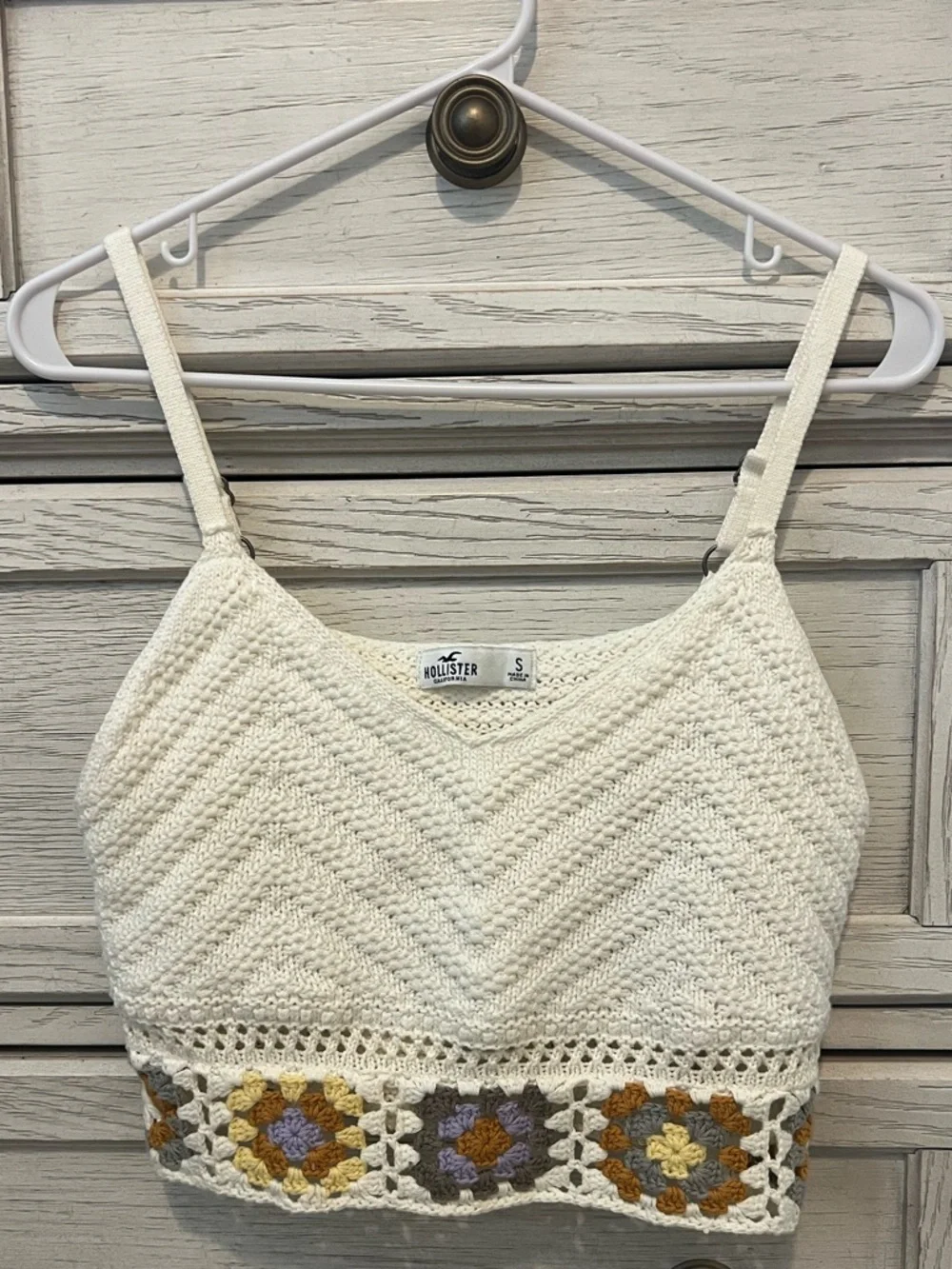 Hollister Boho Crochet Knit Crop Top - Picture 8 of 8